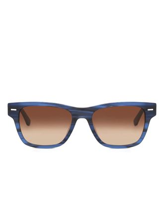 Calvin Klein Zonnebril met vierkant montuur - Blauw