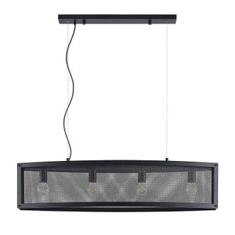 Lindby L&aacute;mpara Colgante mizgin En Negro De Metal - Lindby