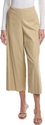Vince Crop Wide Linen-Blend Pant