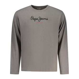Pepe Jeans London Long Sleeve Tops, male, Gray, Size: M Eggo Long-sleeved T-shirt
