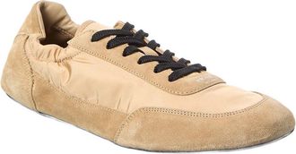 Prada Collapse Re-Nylon & Suede Sneaker