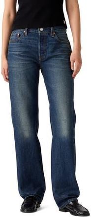 Levi's 501 90s Straight Leg Jeans in Educate In Arts Selvedge at Nordstrom Rack, Size 32 X 30