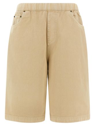 Entire studios Beige Cotton Bermuda Mens Shorts