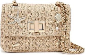 Aldo Adwiegan Shoulder Womens Handbags Natural, Straw