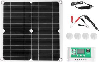 OEM Cargador De Panel Solar, Kit De Panel Solar Ligero Y Port&aacute;til De Alta Eficiencia Con Ventosa Para Ciclismo Al Aire Libre, Monta&ntilde;ismo Y Senderismo
