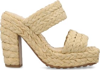 Bottega Veneta Beige Braided Mules