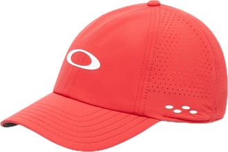 Oakley Mens Performance 6 Panel Hat, Hibiscus Red, One Size
