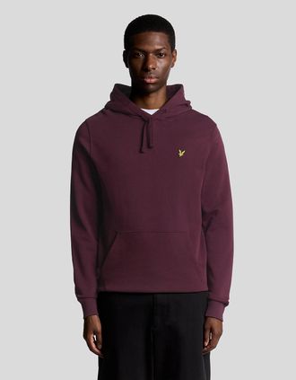 Lyle & Scott Lyle And Scott Mens Loopback Cotton Hoodie - Red - Size: 36