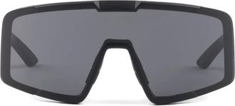 Prada Occhiali da sole Linea Rossa squadrati - Nero