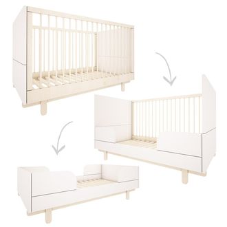 OEM Lit &Eacute;volutif 70x140 Wood Luck Romy - Blanc