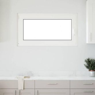 vidaXL Ventana De S&oacute;tano risor 110x50 Cm Oscilobatiente Din Izquierda Antracita Vidaxl