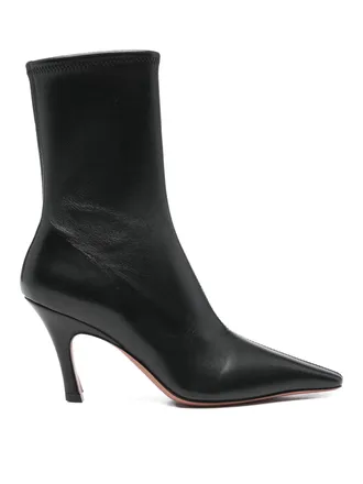 Amina Muaddi Jamie Leather Boots