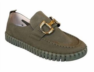 Ilse Jacobsen Womens Tulip 3874 Bit Loafer In Olive