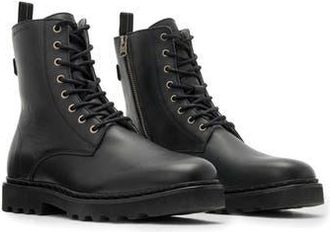 AllSaints Skiff Combat Boot in Black at Nordstrom Rack, Size 8