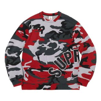SUPREME x Nike Arc Crewneck Red Camo DO6660-689