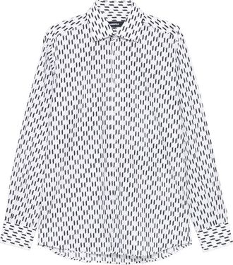 Karl Lagerfeld Camicia con stampa geometrica - Bianco
