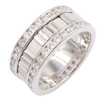 Tiffany & Co. Silver Clear White Gold (18K) Band Ring (Pre-Owned)