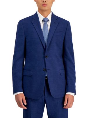 A|X Armani Exchange Mens Slim Fit Wool Suit Jacket