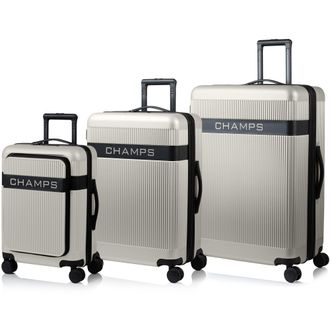 Champs Luggage Onyx II / 3-Piece Luggage Set / Black