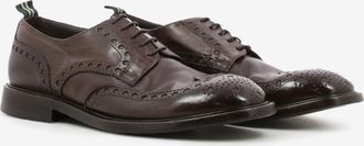 Green George Scarpa Oxford in pelle testa di moro