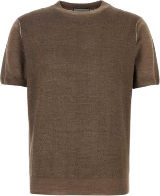 Canali Brown Knit T Shirt