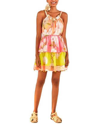 Farm Rio Farm Rio Mixed Neon Garden Mini Dress