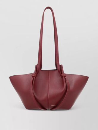 Yuzefi structured bucket bag knotted top handles