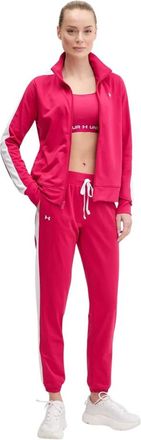 Under Armour Tricot Trainingspak - Dames - Trainingspakken - Roze - S - Tweed - Fitness