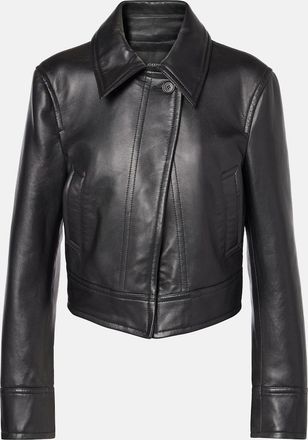 Joseph Caron cropped leather jacket