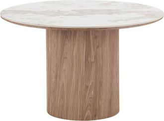 Moloo Mesa de comedor de 120 a 200 cm marr&oacute;n