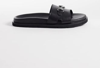 WALK LONDON Walk London Donna - Sliders in pelle nere-Nero