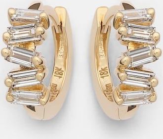 Suzanne Kalan Orecchini Bold in oro 18kt con diamanti