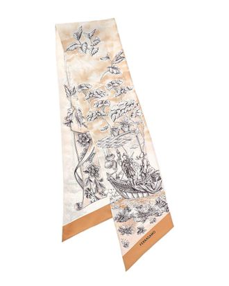 Ferragamo Voyage Print Silk Scarf