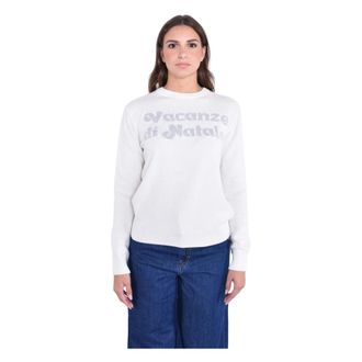 MC2 Saint Barth New Queen Sweater - Dames - Ronde hals truien - Wit - S - Wol - Truien & Vesten