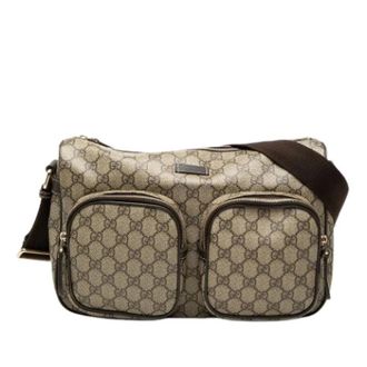 Gucci Pre-owned Crossbody Bag - Dames - Pre-owned - Beige - Maat: ONE Size Leer