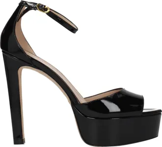 Stuart Weitzman Sandali Disco platform Donna Vernice Nero