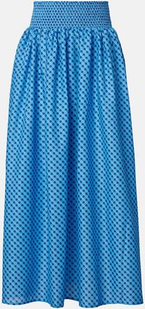 Montce Swim Millie plaid cotton maxi skirt