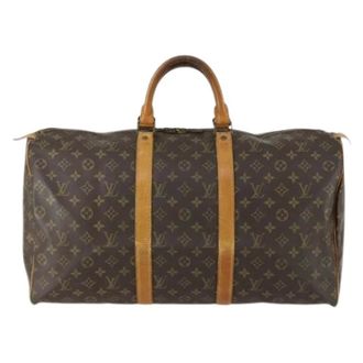 Louis Vuitton Pre-owned Weekend Bags, unisex, Brown, Size: ONE SIZE Pre-owned Keepall bag