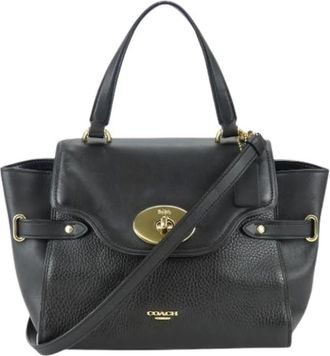 Coach Pre-owned Handbags, female, Black, Size: ONE SIZE Pre-owned Leather Handbag
