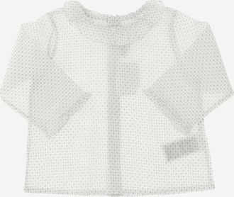 BONPOINT Girls Cotton Blouse White Blouses And Shirts
