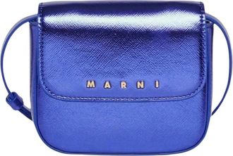 Marni Logo Bag - Dames - Mini tas - Blauw - ONE Size - Tassen