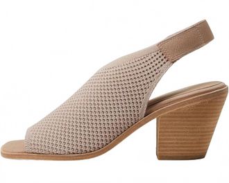 Eileen Fisher Womens Avil Block Heel Knit Slingback Sandals In Blush