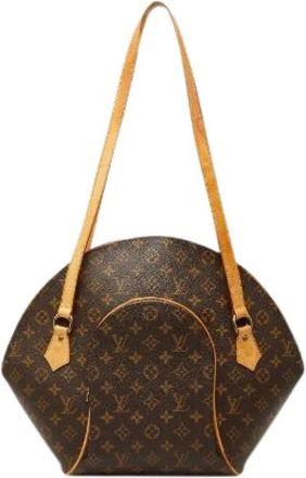 Louis Vuitton Pre-owned Ellipse Monogram Tote Bag - Dames - Vintage Schoudertas - Bruin - ONE Size - Leer - Vintage