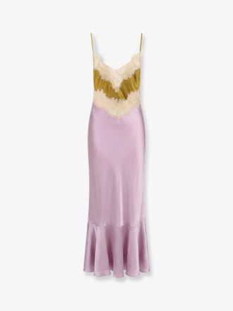 Mes Demoiselles... Vestito Fina in viscosa con profilo in pizzo - MES DEMOISELLES - gender_Woman
