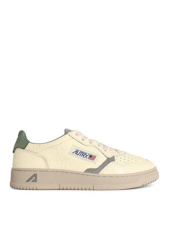 Autry Medalist Low Ivory White Leather Sneakers