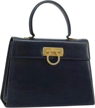 Ferragamo Pre-owned Handbags, female, Blue, Size: ONE SIZE Pre-owned Hand Bag