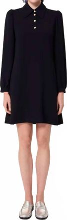 Tara Jarmon Rolfo Mini Dress In Navy