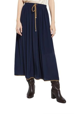 ottod'Ame Silk-Blend Long Skirt in Blue at Nordstrom, Size 42 It