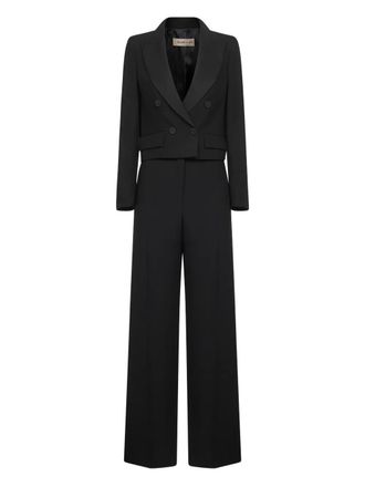 Blanca Vita peak-lapels suit - women - Polyester - 44 - Black