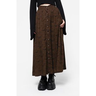 Disturbia Rosamoth Button Up Midi Skirt in Brown at Nordstrom, Size 14